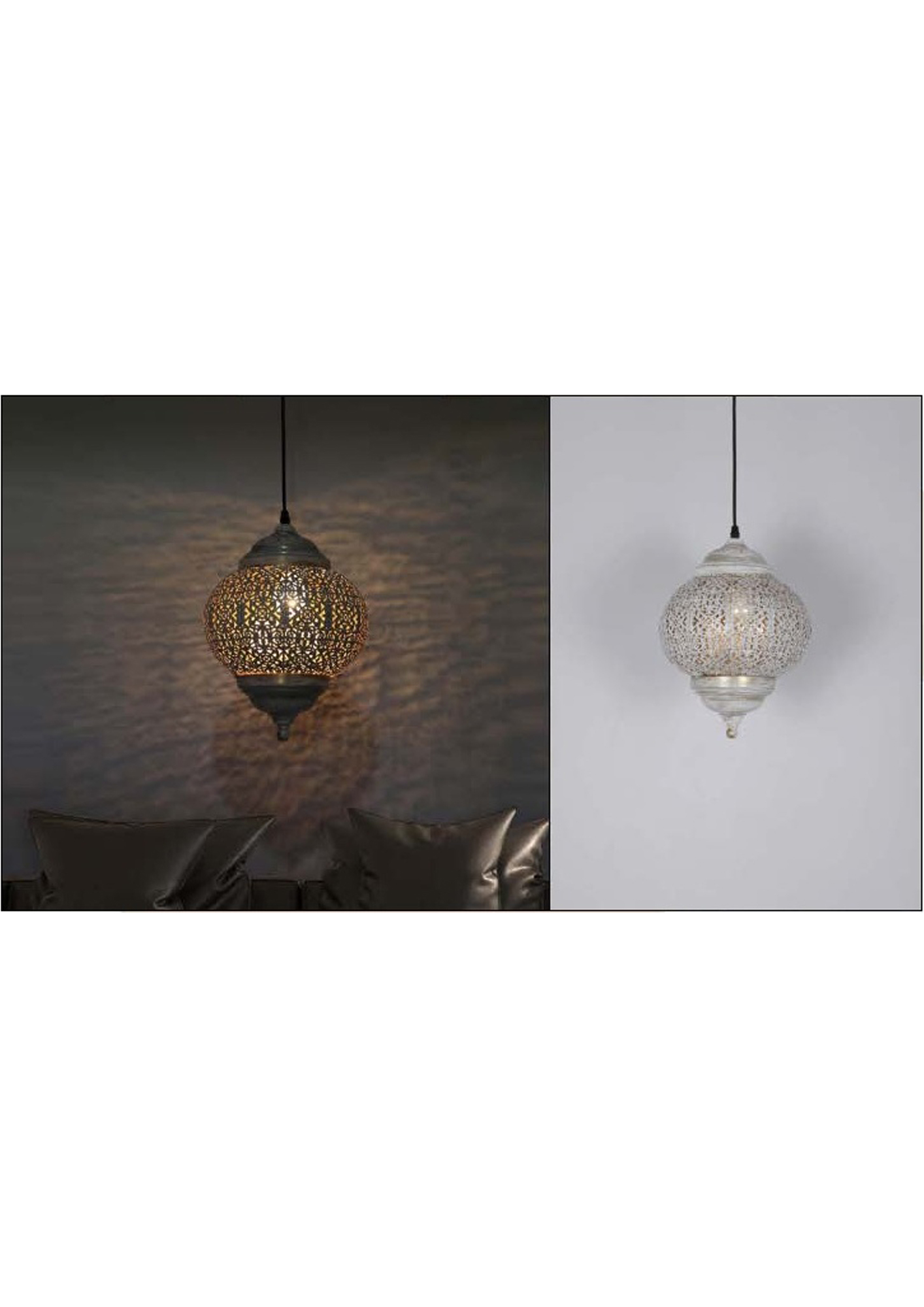 Beyond Lights - White Lattice Pendant- GL